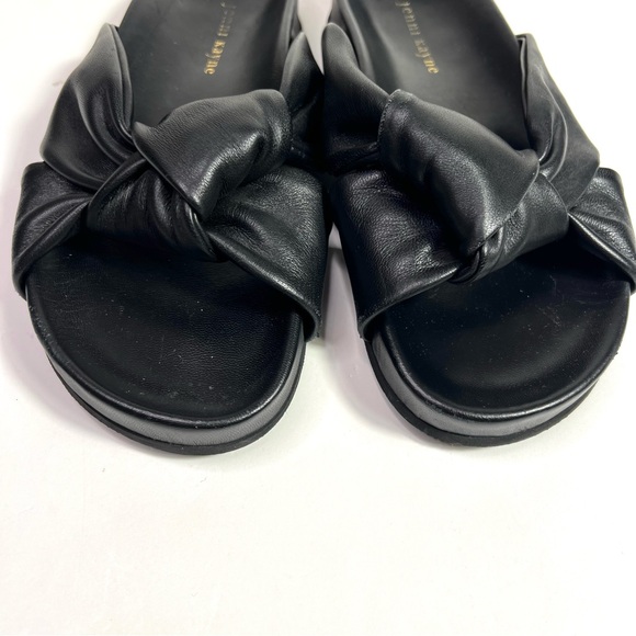 Jenni Kayne Leather Knot Sandals Black Size 38 - Picture 8 of 16